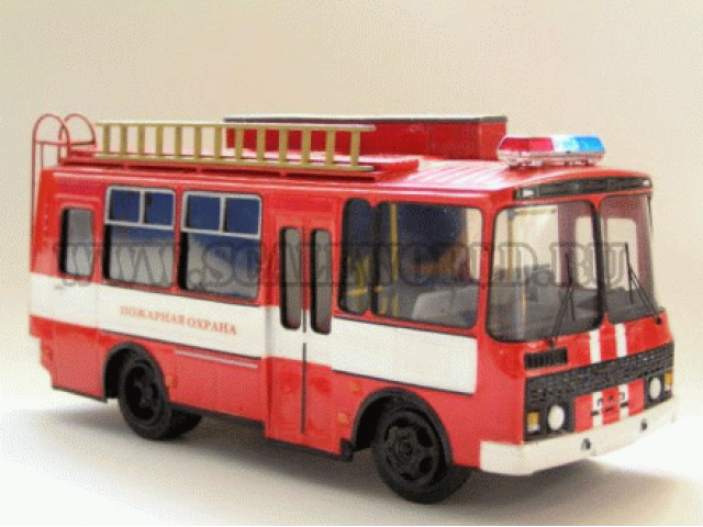 Паз 3205 АСА пожарный Vector-models